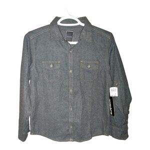 Gray Burnside Kids Button Down Shirts